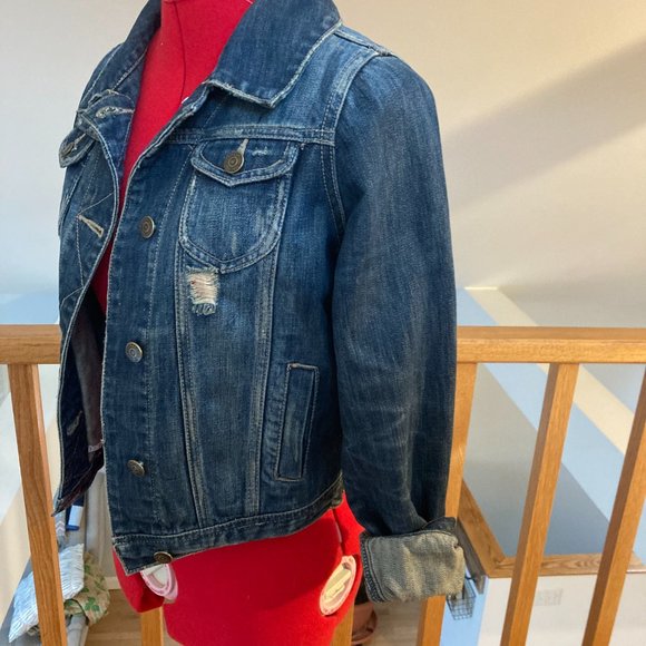 Distressed Jean Jacket - Picture 3 of 9